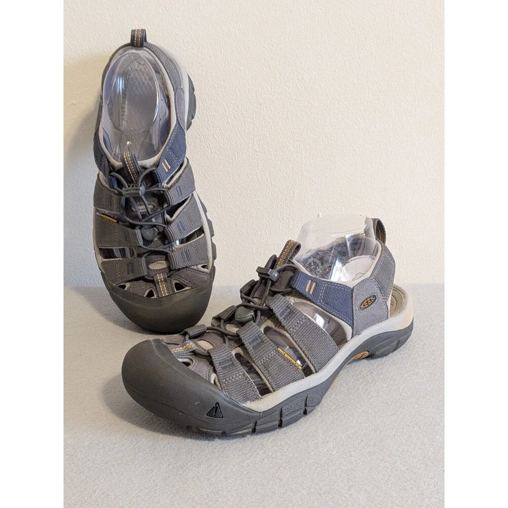 KEEN Newport H2 Waterproof Hiking Sandals Men's Size 9 US / 42 EU Grey/Blue